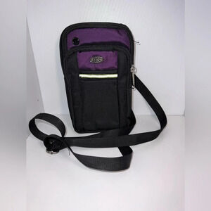 SBS, adjustable, Crossbody, 3 zip compartment, one pouch, belt loop and back 5x8